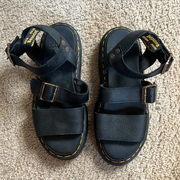 GRYPHON PISA LEATHER PLATFORM SANDALS - Picture 3 of 4